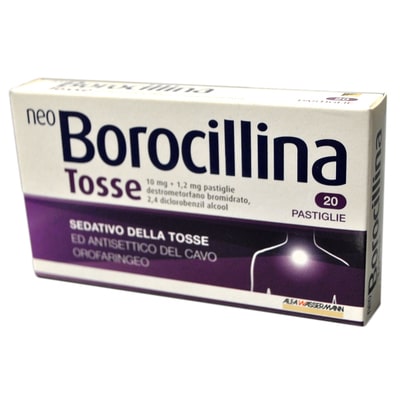 (image for) Neo Borocillina Tosse 10mg+1,2mg 20 Pastiglie