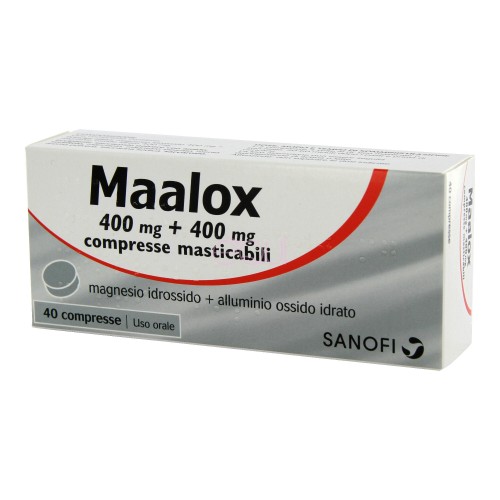 (image for) MAALOX 400 mg + 400 mg compresse masticabili
