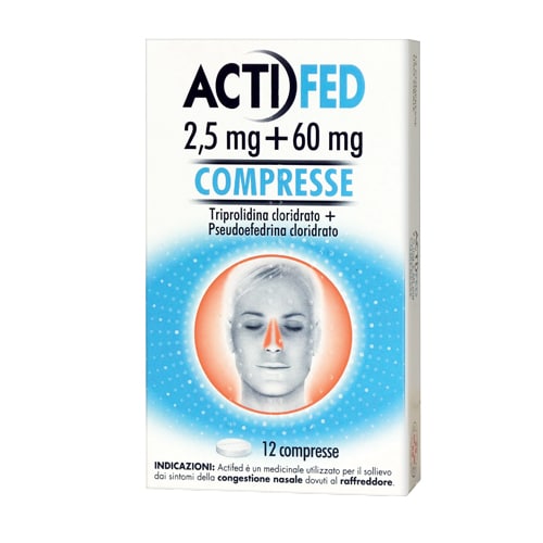 (image for) ACTIFED 12CPR 2,5MG+60MG
