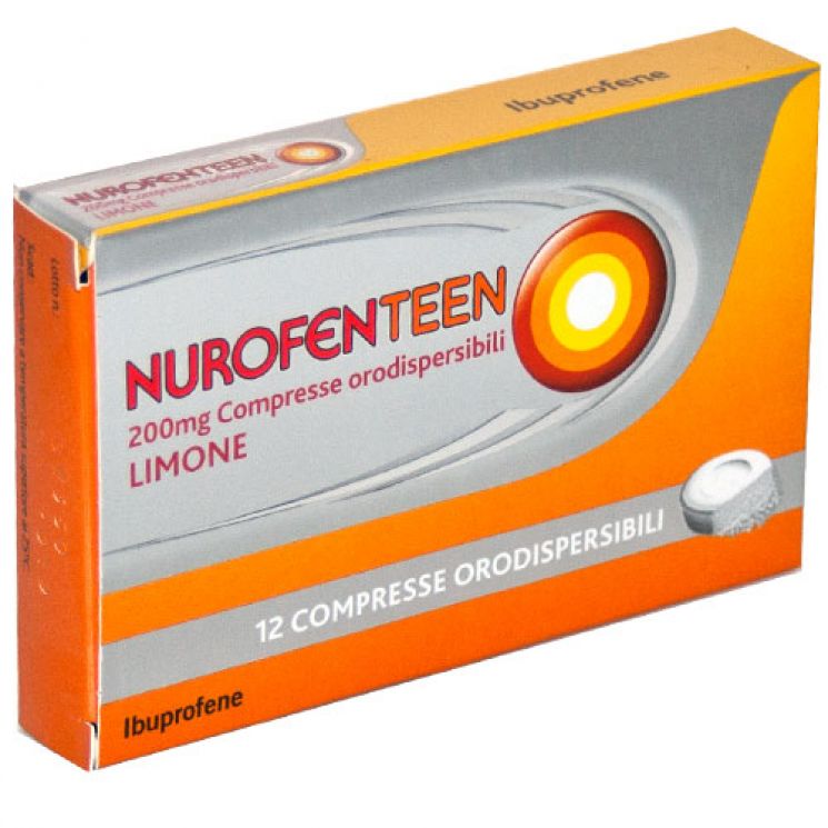 (image for) Nurofenteen 12 Compresse Orodispersibili Limone 200 mg