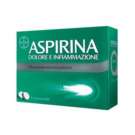 (image for) Aspirina Dolore e Infiammazione 500 mg – 20 compresse rivestite