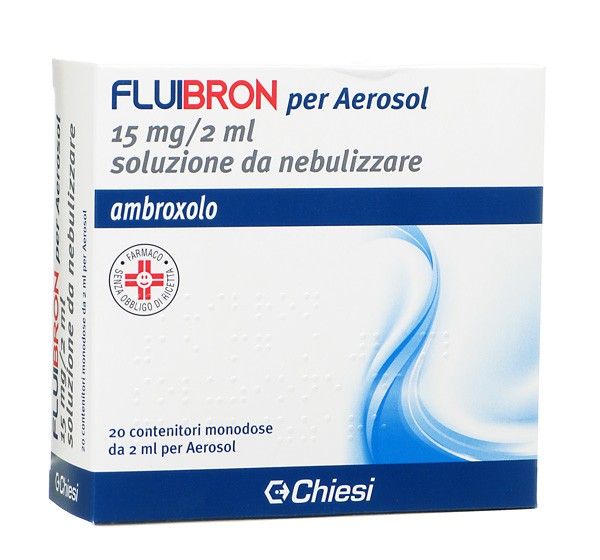 (image for) FLUIBRON per Aerosol 15 mg/2 ml soluzione da nebulizzare 20 contenitori monodose da 2 ml