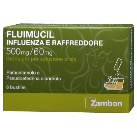 (image for) Fluimucil Influenza e Raffreddore 8 Bustine