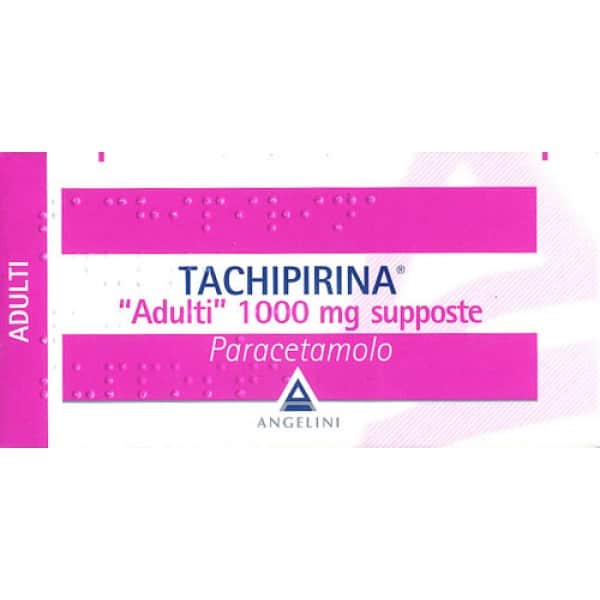 (image for) TACHIPIRINA ADULTI 10 SUPPOSTE 1000 MG