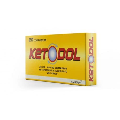 (image for) KETODOL 25 mg + 200 mg compresse