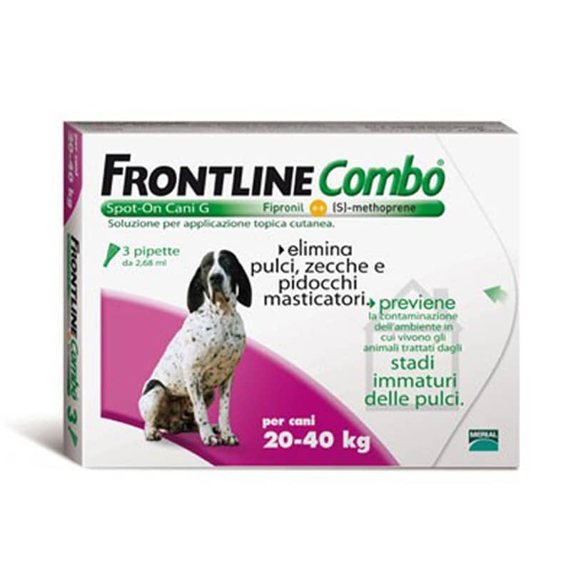 (image for) FRONTLINE COMBO CANE 20 40 KG ANTIPULCI ANTIZECCHE