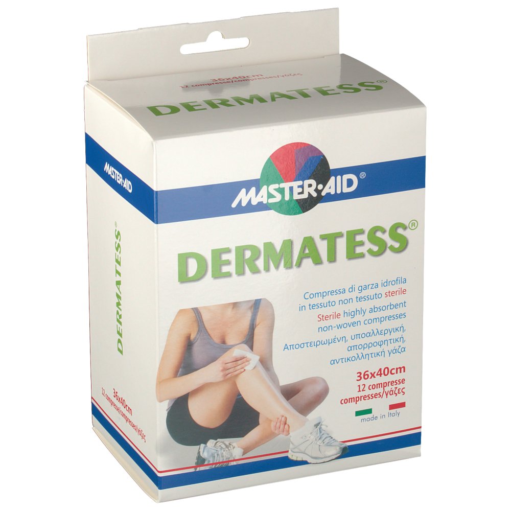 (image for) MASTER-AID – Dermatess – Compressa Di Garza Idrofila In Tessuto Non Tessuto 36X40
